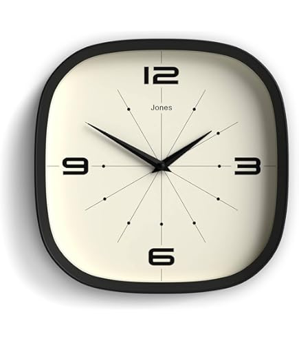 Amazon.co.jp: JONES CLOCKS® 映画壁掛け時計 | 長方形レトロ時計 | 10